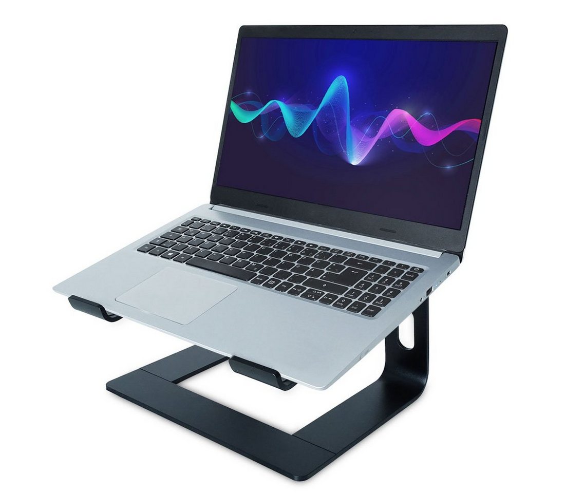keepdrum Laptop-Ständer keepdrum RS102BK Laptopständer Schwarz, (bis 20 Zoll, 1 Stück, Universal Laptopständer) – Bild 4 von 5