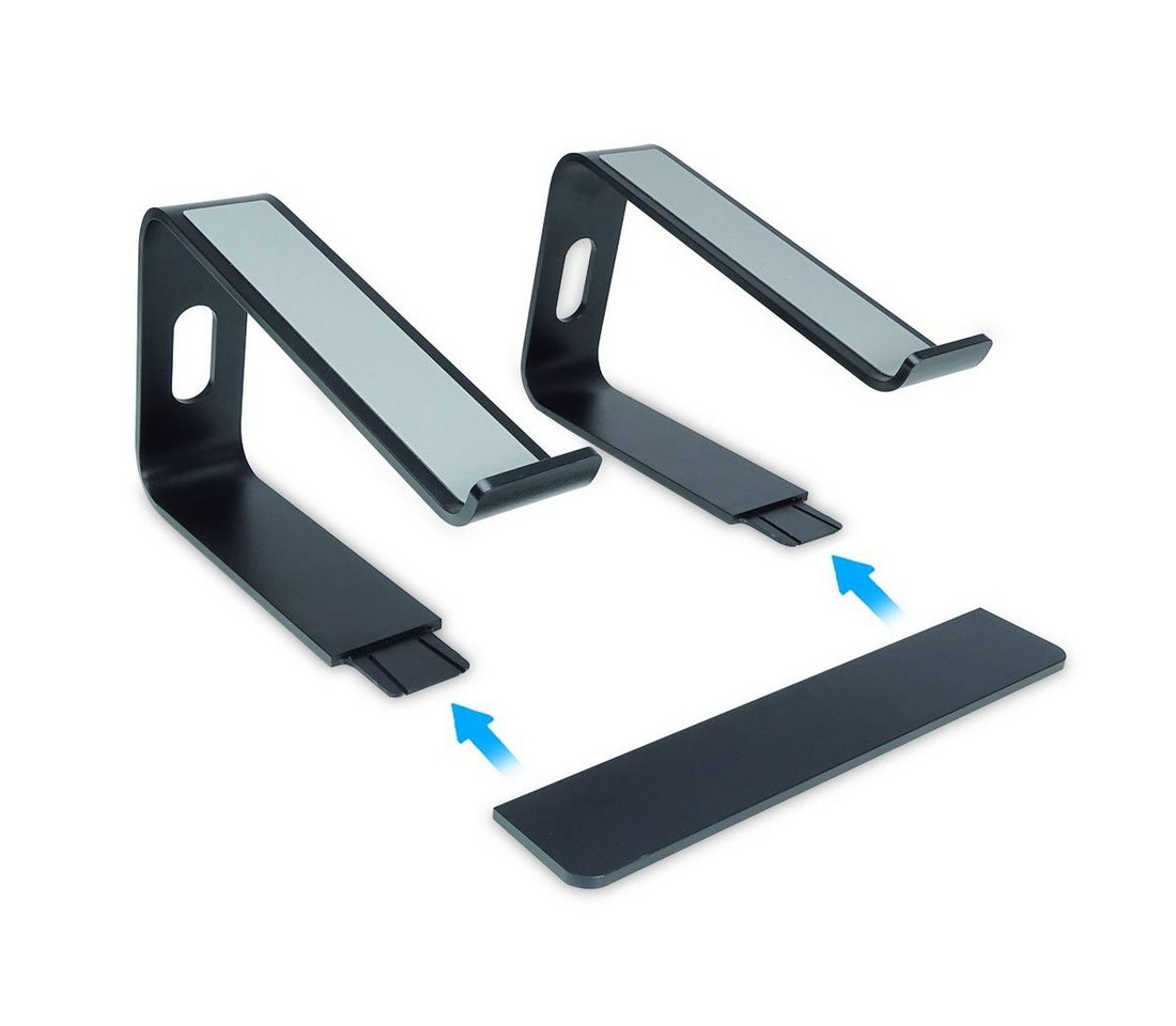 keepdrum Laptop-Ständer keepdrum RS102BK Laptopständer Schwarz, (bis 20 Zoll, 1 Stück, Universal Laptopständer) – Bild 5 von 5