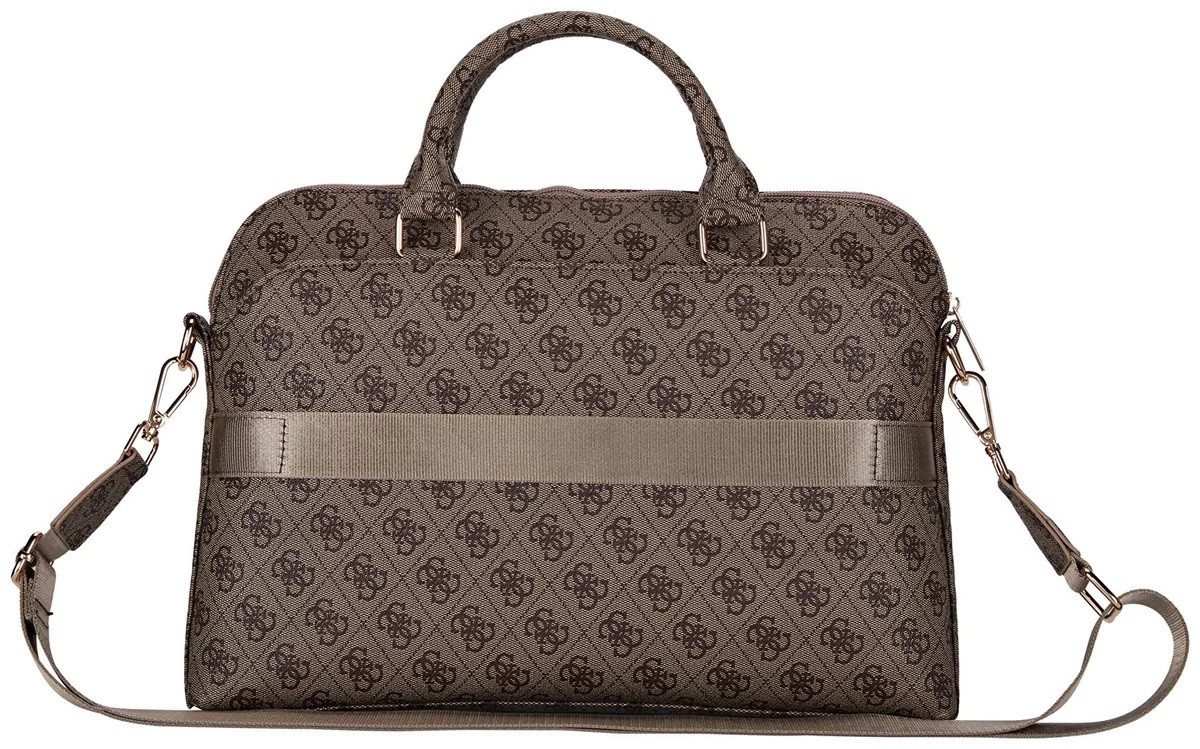 Guess Laptoptasche GUESS 4G Triangle Logo Notebook Laptop Tasche 13/14/15" Zoll braun – Bild 3 von 3