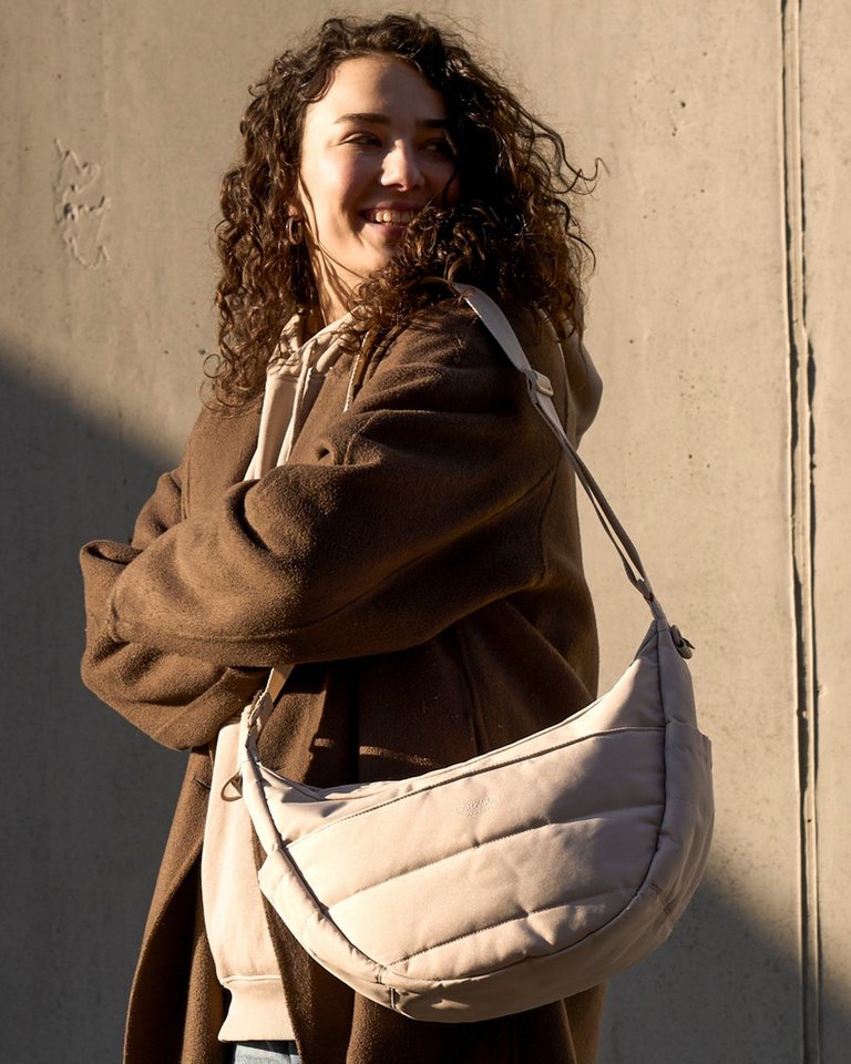 LARKSON Umhängetasche Emma Half Moon Bag, Puffer Halbmondtasche mit vielen Fächern – Bild 2 von 5
