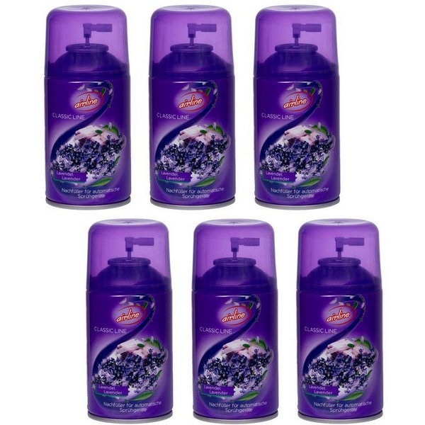 laro Raumduft Lavendel automatisch Raumduftspray Vorteilspaket Nachfüller (6-St)