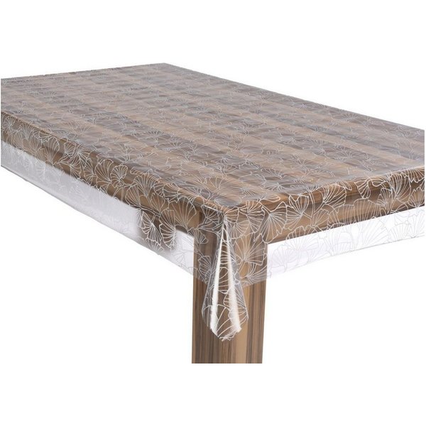 laro Tischdecke Premium Line 0,3mm weich Tischdecke Transparent Ginko PVC