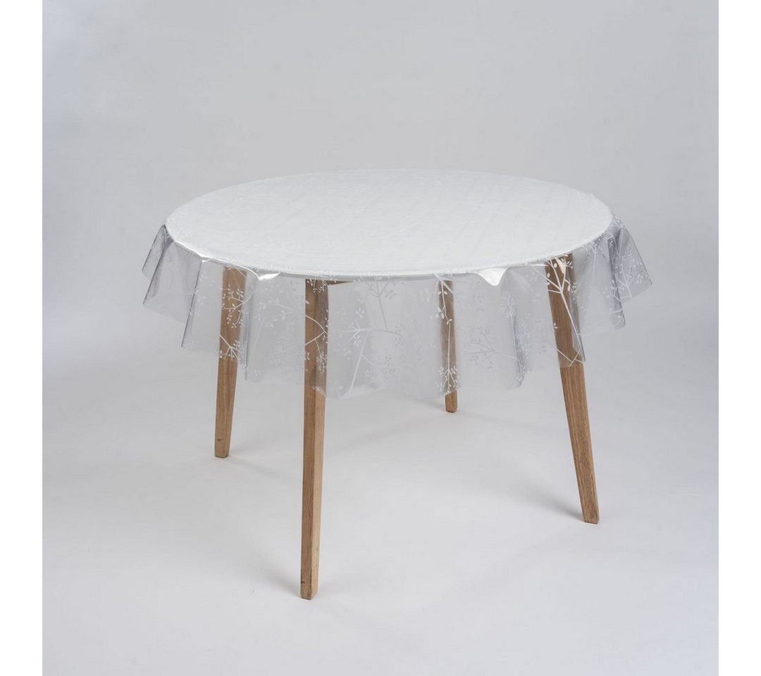 laro Tischdecke Tischdecke rund transparent – PVC, wasserdicht, Ø 140 cm – Bild 2 von 5