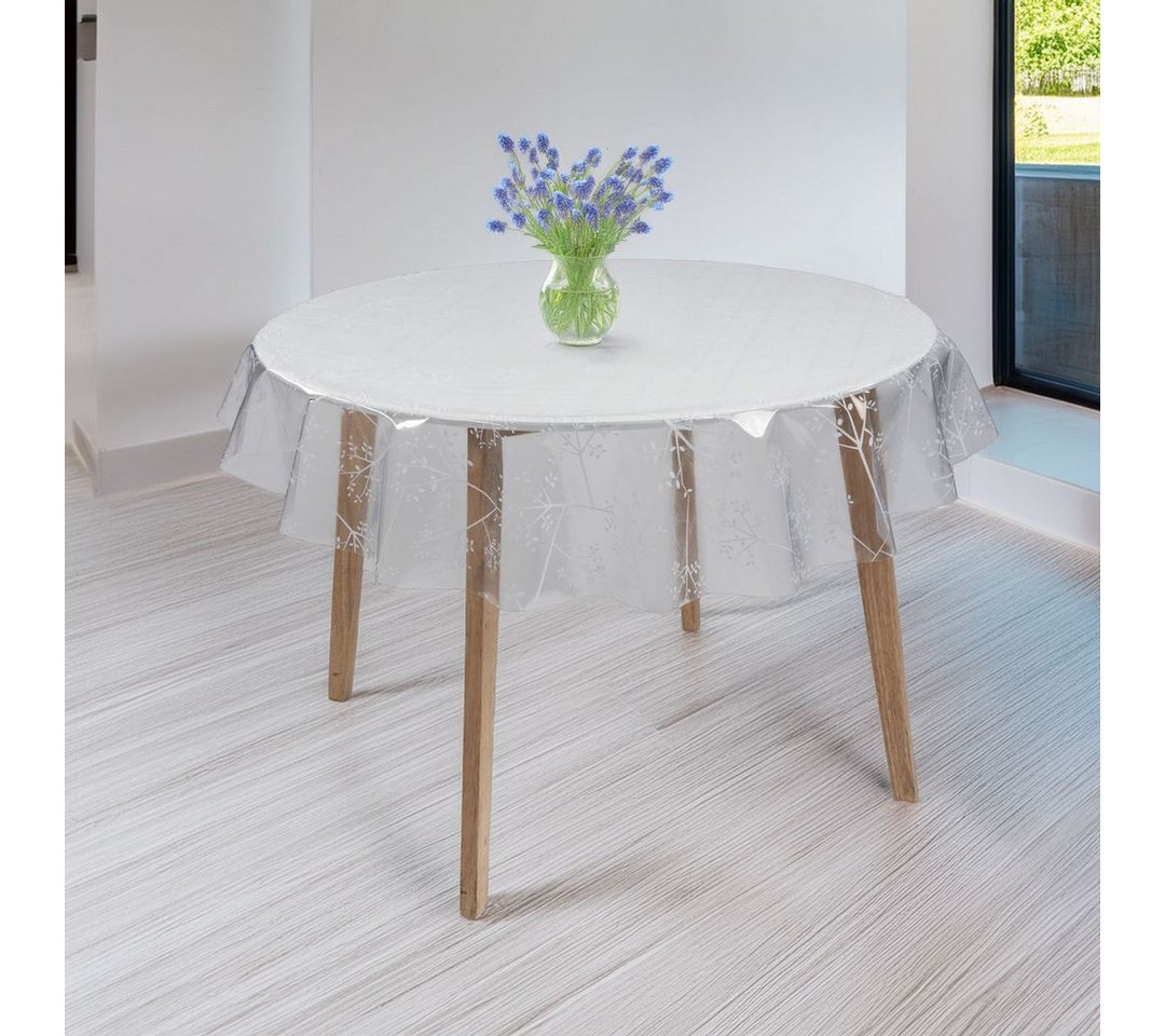 laro Tischdecke Tischdecke rund transparent – PVC, wasserdicht, Ø 140 cm – Bild 4 von 5