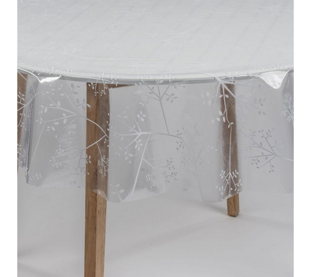 laro Tischdecke Tischdecke rund transparent – PVC, wasserdicht, Ø 140 cm – Bild 5 von 5