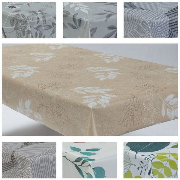 laro Tischdecke Wachstuchtischdecke Blatt Mix PVC Eckig
