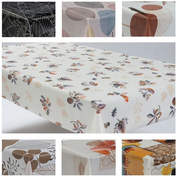 laro Tischdecke Wachstuchtischdecke Herbst Mix PVC Eckig