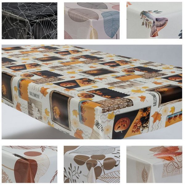 laro Tischdecke Wachstuchtischdecke Herbst Mix PVC Eckig