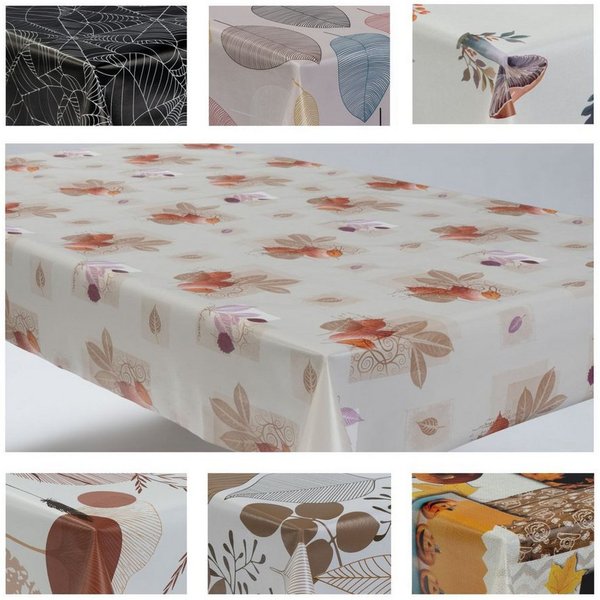 laro Tischdecke Wachstuchtischdecke Herbst Mix PVC Eckig