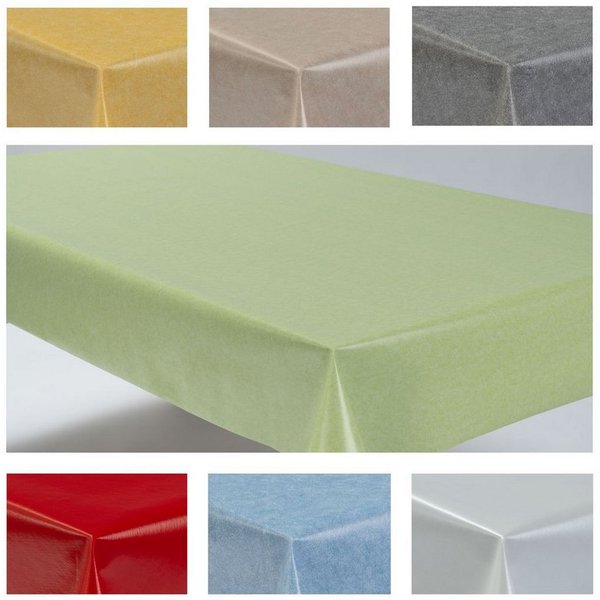laro Tischdecke Wachstuchtischdecke Uni Style PVC Eckig