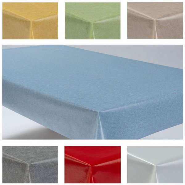 laro Tischdecke Wachstuchtischdecke Uni Style PVC Eckig
