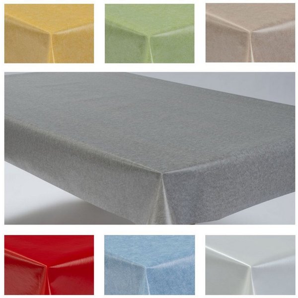 laro Tischdecke Wachstuchtischdecke Uni Style PVC Eckig