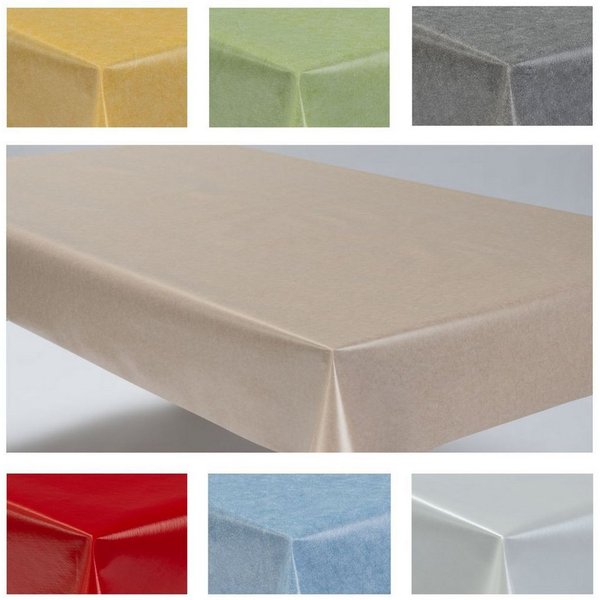 laro Tischdecke Wachstuchtischdecke Uni Style PVC Eckig