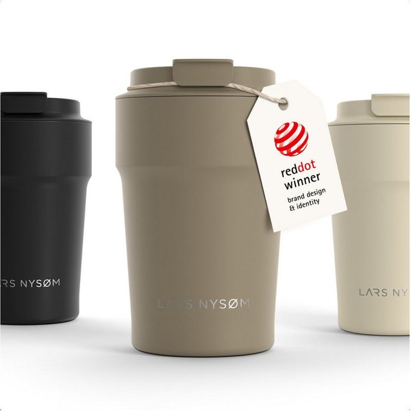 LARS NYSØM Thermobecher Bevægelse, 1-tlg., Thermobecher mit Vakuum Isolierung: 4h heiß / 8h kühl