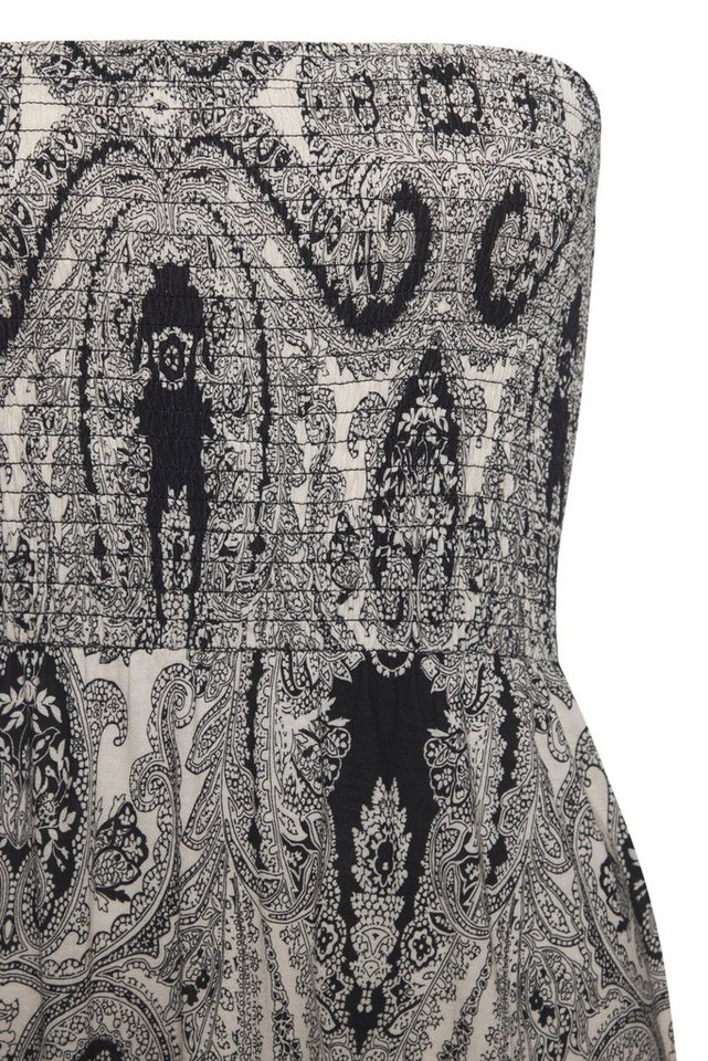 LASCANA 2-in-1-Kleid, als Rock oder Kleid tragbar, gesmocktes Oberteil Sommerkleid mit Alloverprint, Bandeaukleid, Jerseyrock, Maxirock – Bild 5 von 5