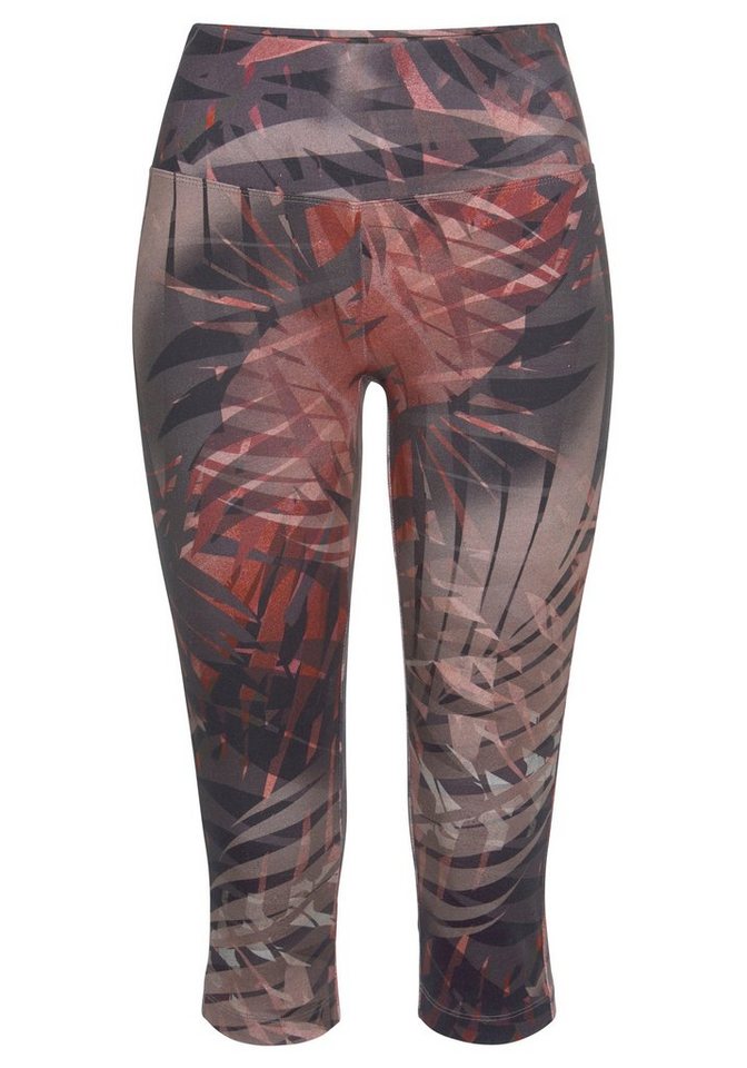 LASCANA ACTIVE Caprileggings Tropical mit abstraktem Palmenprint – Bild 2 von 5