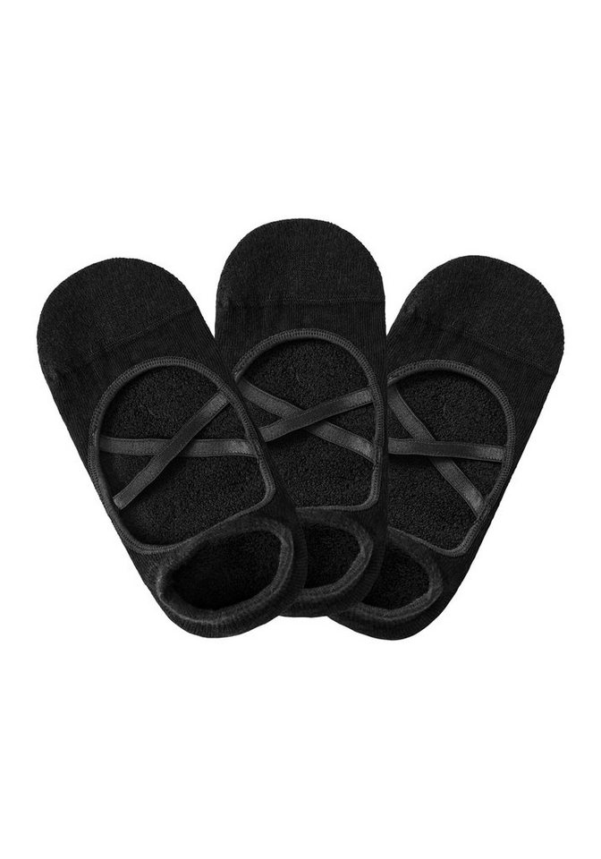 LASCANA ACTIVE Füßlinge (Packung, 3-Paar) mit elegant überkreuzten Laschen – Bild 2 von 5