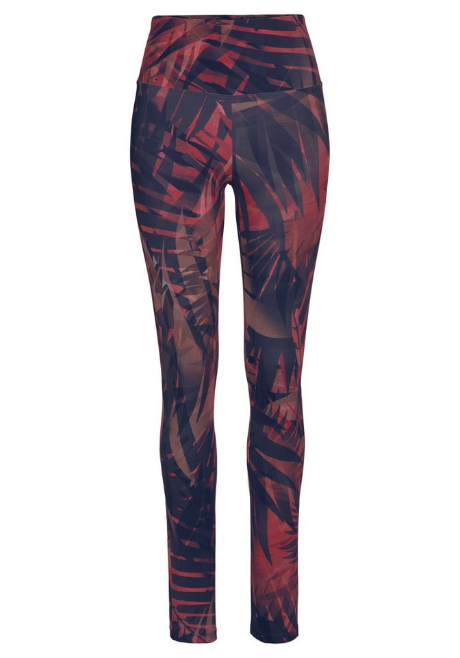 LASCANA ACTIVE Leggings Tropical mit abstraktem Palmenprint, Loungewear – Bild 2 von 5