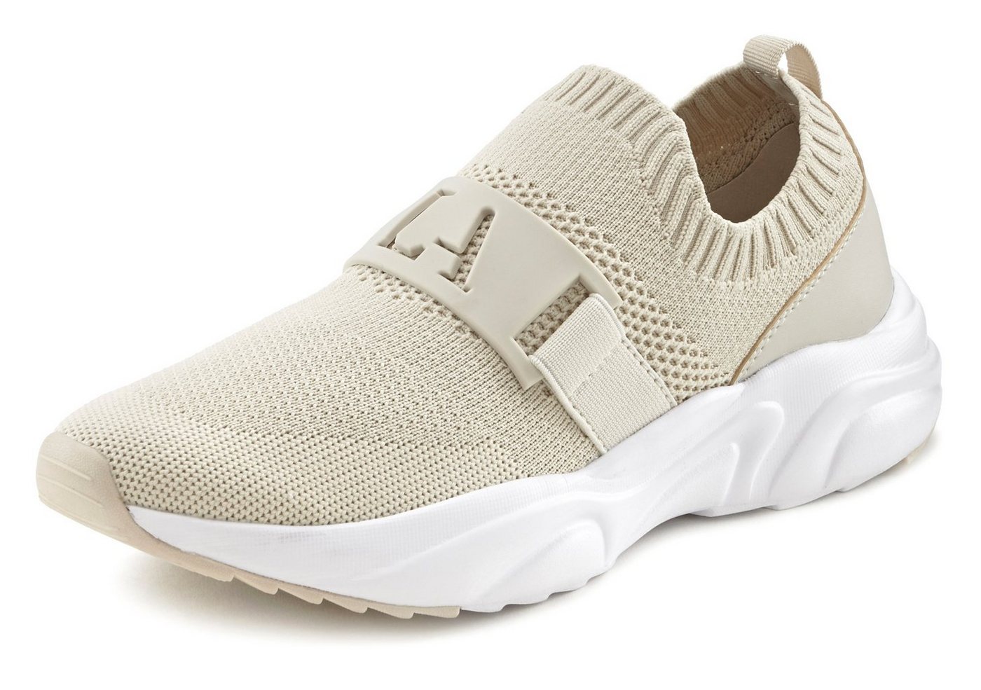 LASCANA ACTIVE Slip-On-Sneaker, Sneaker Halbschuh, Freizeitschuh, Slipper, Chunky Sohle VEGAN – Bild 3 von 5