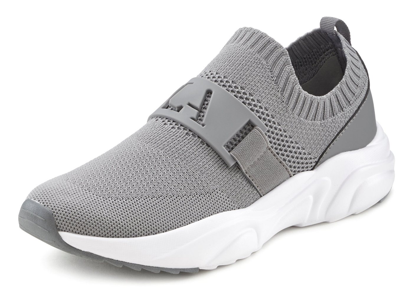 LASCANA ACTIVE Slip-On-Sneaker, Sneaker Halbschuh, Freizeitschuh, Slipper, Chunky Sohle VEGAN – Bild 3 von 5