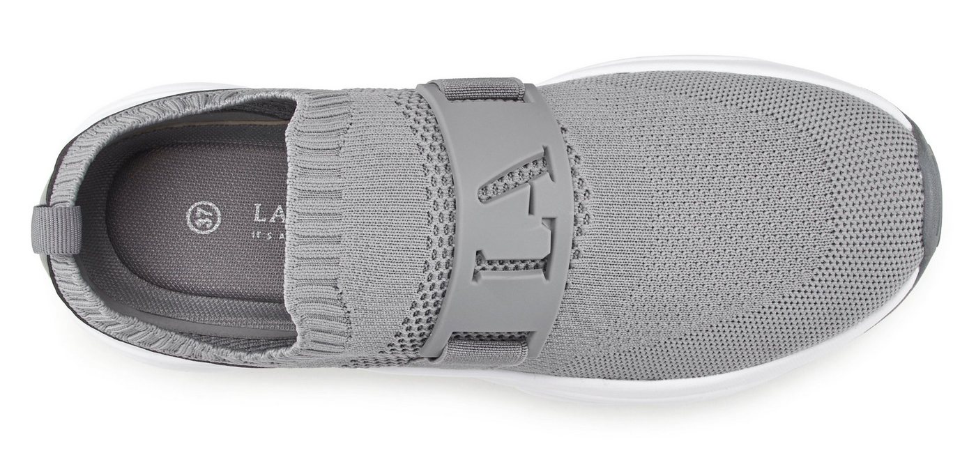 LASCANA ACTIVE Slip-On-Sneaker, Sneaker Halbschuh, Freizeitschuh, Slipper, Chunky Sohle VEGAN – Bild 4 von 5