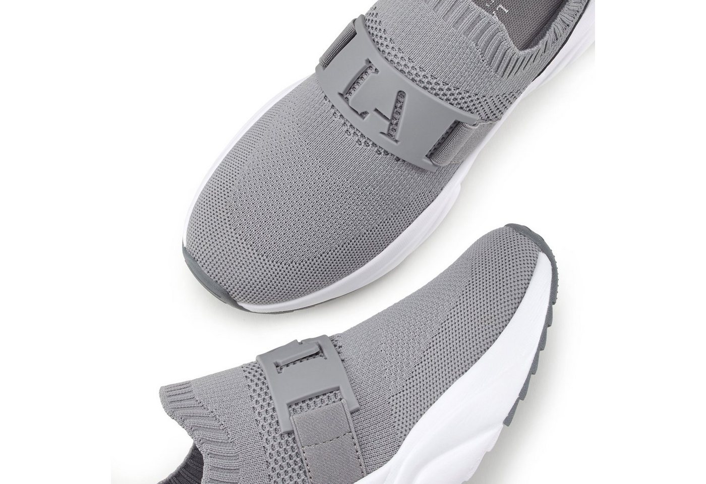 LASCANA ACTIVE Slip-On-Sneaker, Sneaker Halbschuh, Freizeitschuh, Slipper, Chunky Sohle VEGAN – Bild 5 von 5