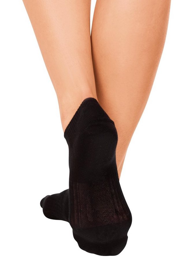 LASCANA ACTIVE Sneakersocken Kurze, Niedrige Socken aus Baumwolle für Sneaker, ohne Frottee (Packung, 7-Paar) mit Mittelfußgummi – Bild 3 von 5