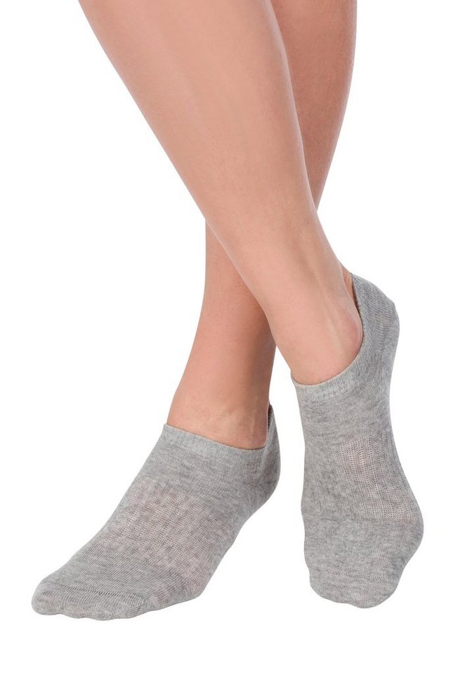 LASCANA ACTIVE Sneakersocken Kurze, Niedrige Socken aus Baumwolle für Sneaker, ohne Frottee (Packung, 7-Paar) mit Mittelfußgummi – Bild 3 von 5