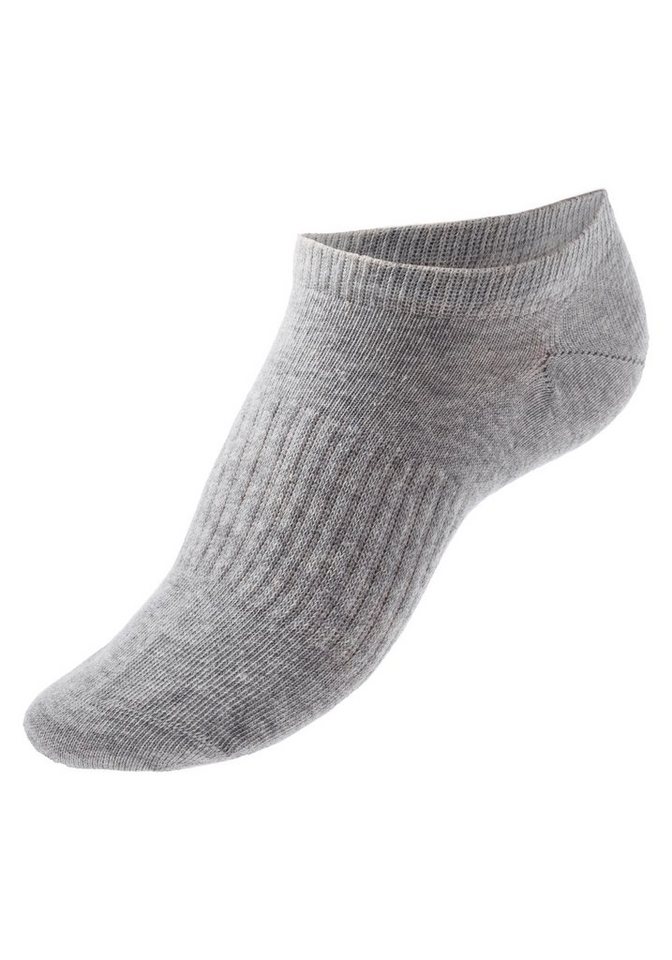 LASCANA ACTIVE Sneakersocken Kurze, Niedrige Socken aus Baumwolle für Sneaker, ohne Frottee (Packung, 7-Paar) mit Mittelfußgummi – Bild 4 von 5