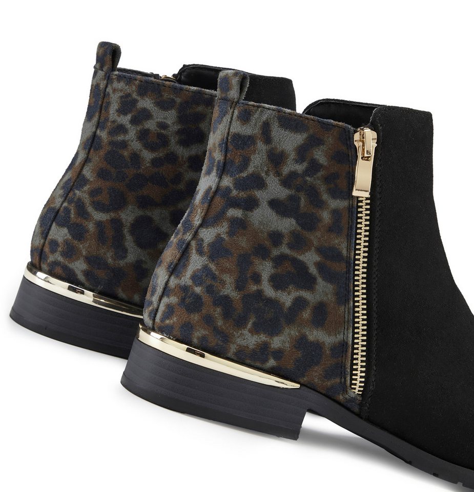 LASCANA Ankle Boots, Stiefel Stiefelette mit Leo-Print VEGAN – Bild 5 von 5