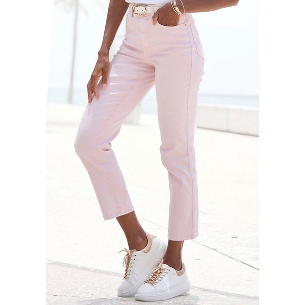 LASCANA Ankle-Jeans mit Stretchanteil, elastische Jeans in gerader Passform