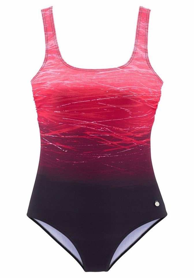 LASCANA Badeanzug mit Batikprint und Shaping-Effekt – Bild 2 von 5