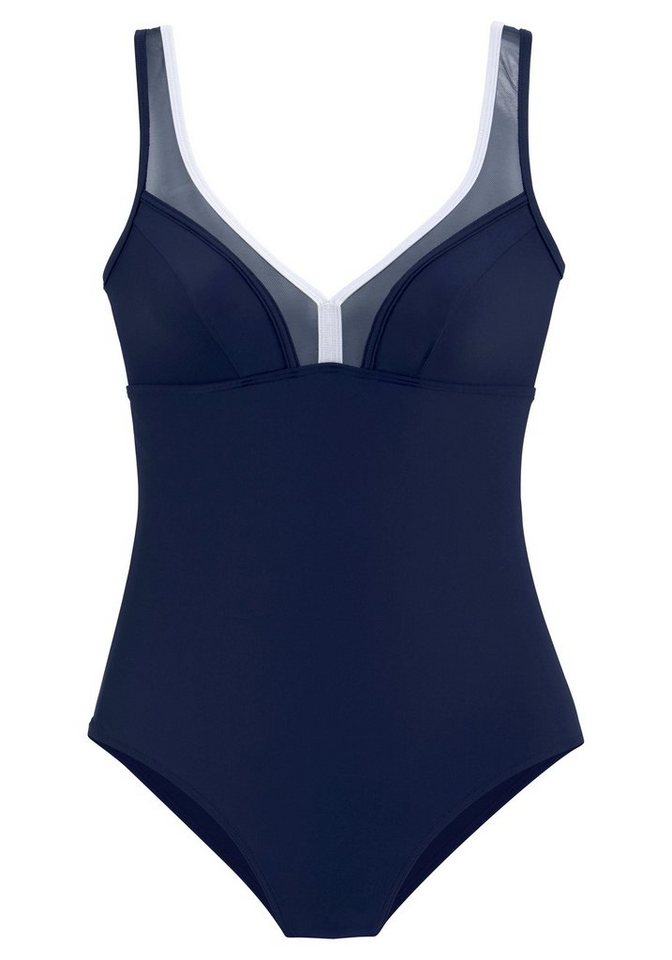 LASCANA Badeanzug mit Mesh-Einsatz und Shaping-Effekt – Bild 2 von 5