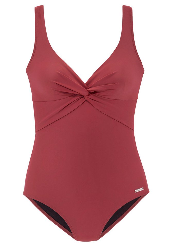 LASCANA Badeanzug mit Shaping-Einsatz vorn, eingearbeitete Softcups, mit Raffungen – Bild 2 von 5