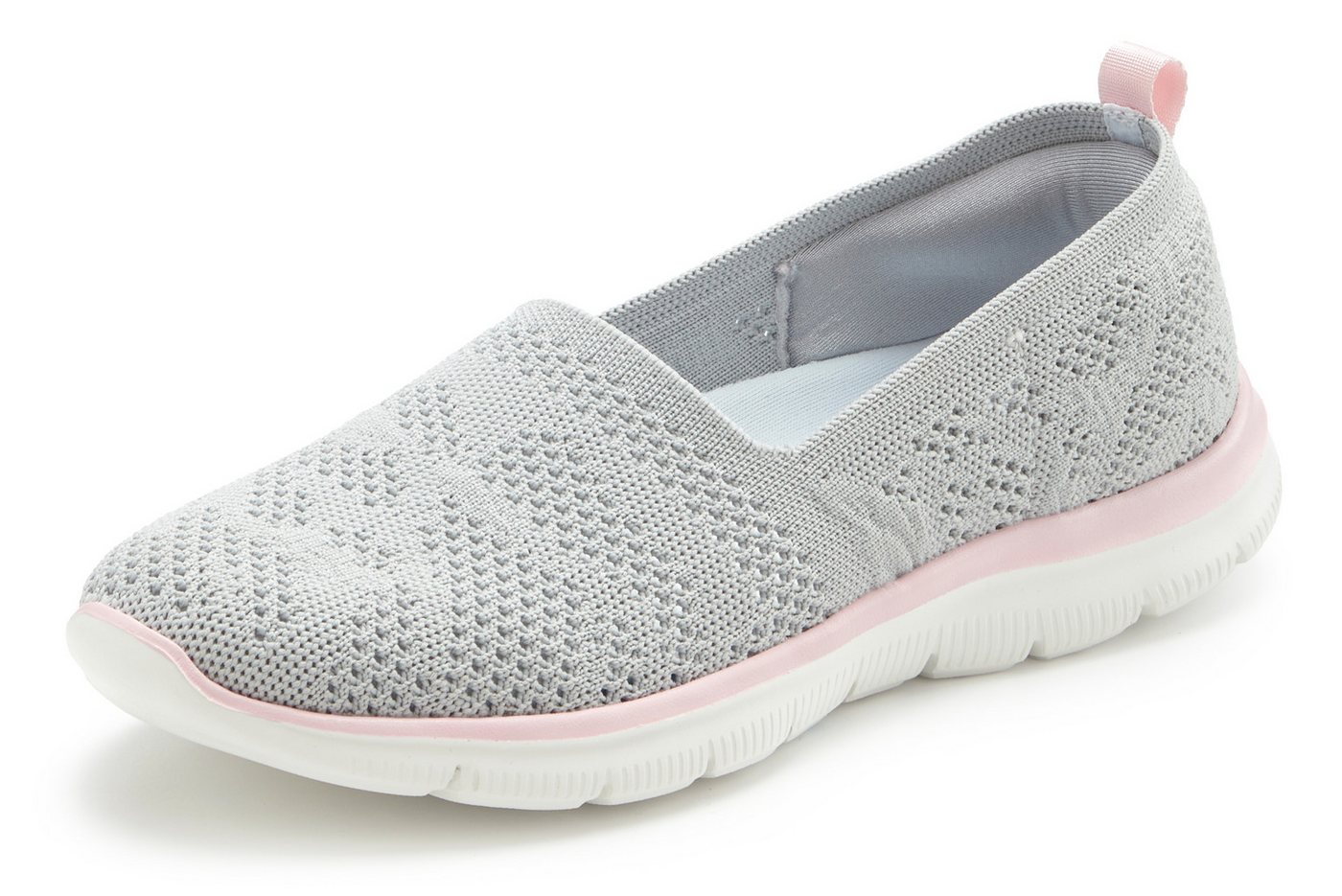 LASCANA Ballerina, Sneaker, Freizeitschuh, Slip-On-Sneaker, Slipper zum Reinschlüpfen, ultraleicht VEGAN – Bild 2 von 5