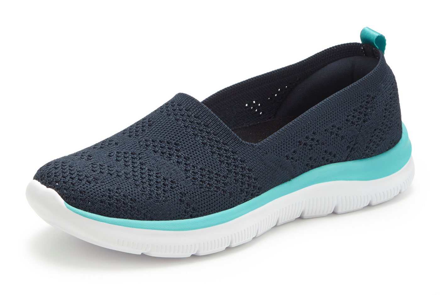 LASCANA Ballerina, Sneaker, Freizeitschuh, Slip-On-Sneaker, Slipper zum Reinschlüpfen, ultraleicht VEGAN – Bild 2 von 5