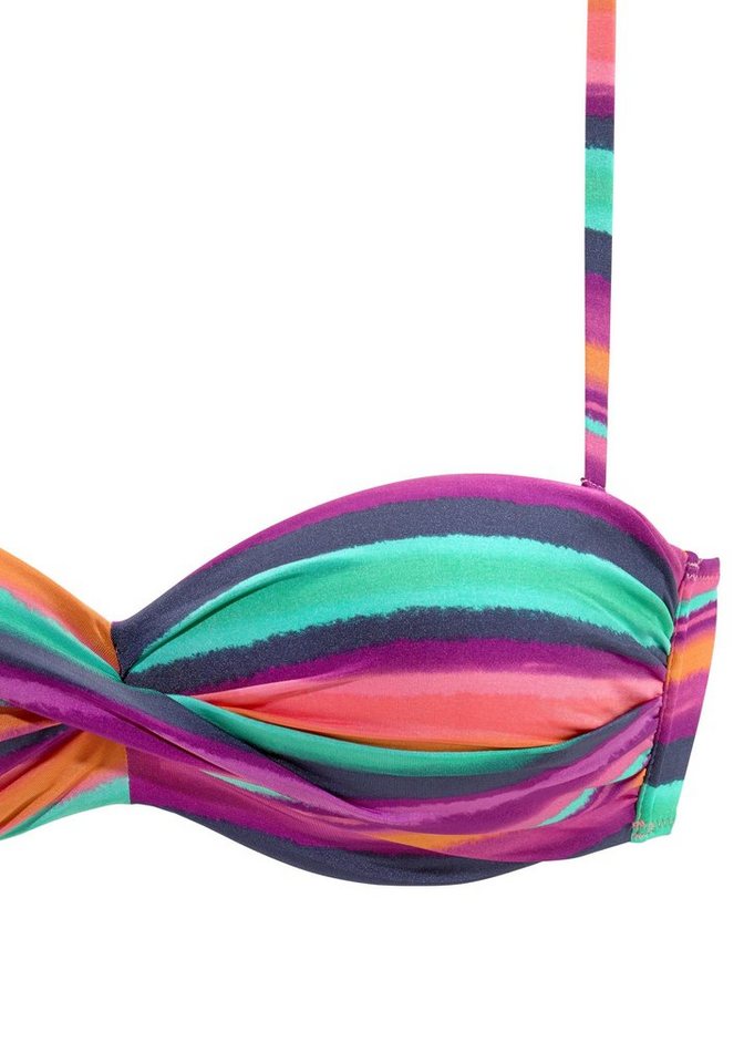 LASCANA Bandeau-Bikini-Top Rainbow, mit 5 Tragevariationen – Bild 3 von 5