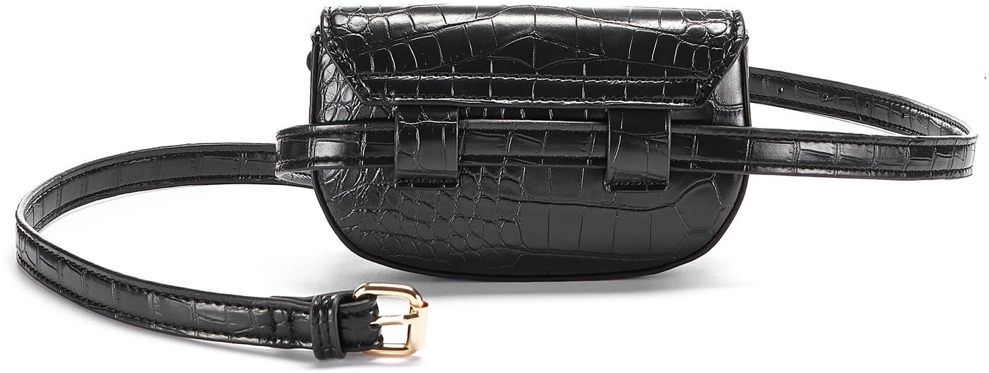 LASCANA Bauchtasche Gürteltasche, Crossbody Bag, Brusttasche, Hüfttasche, Handtasche Damen zum Umhängen in Kroko-Optik VEGAN – Bild 3 von 5