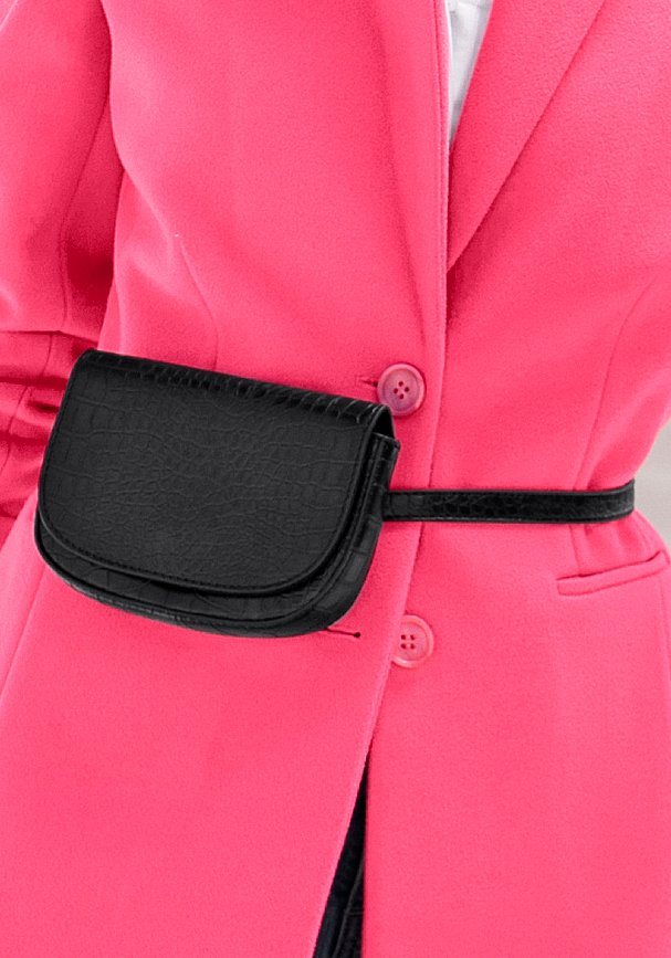 LASCANA Bauchtasche Gürteltasche, Crossbody Bag, Brusttasche, Hüfttasche, Handtasche Damen zum Umhängen in Kroko-Optik VEGAN – Bild 4 von 5
