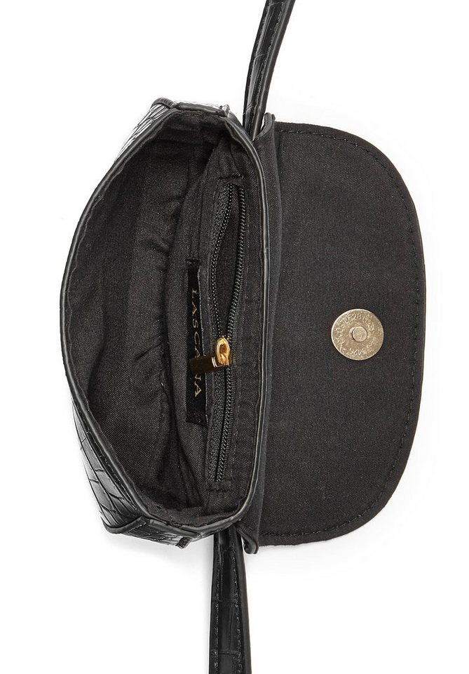 LASCANA Bauchtasche Gürteltasche, Crossbody Bag, Brusttasche, Hüfttasche, Handtasche Damen zum Umhängen in Kroko-Optik VEGAN – Bild 5 von 5