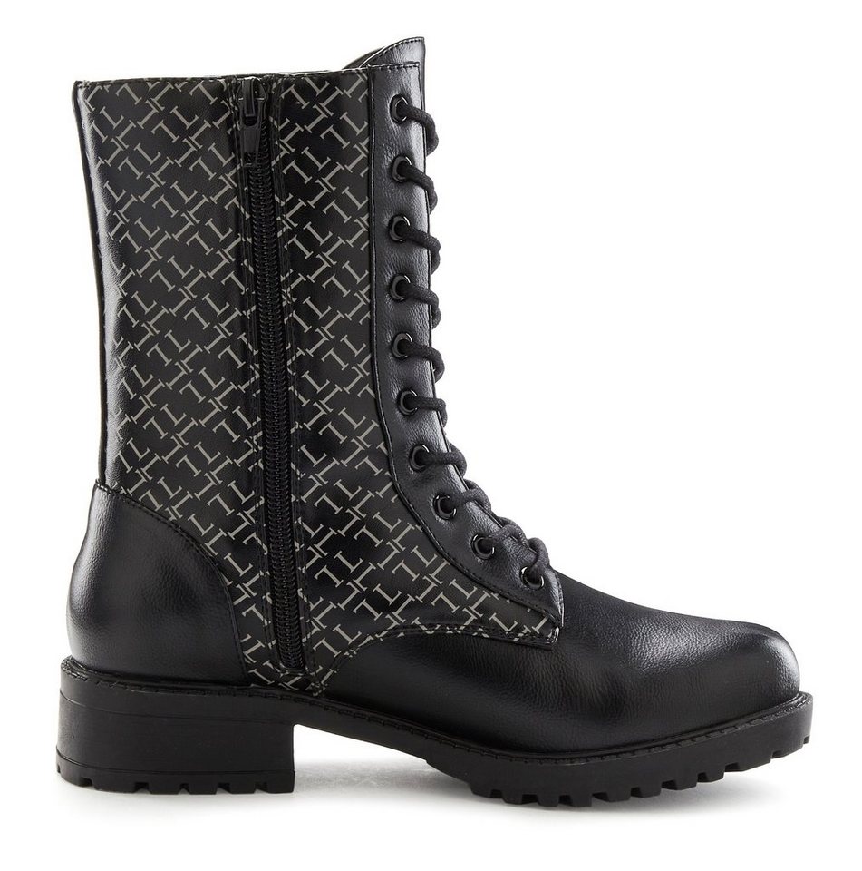 LASCANA Boots, Stiefel, Schnürboots, Stiefelette mit modischem Druck VEGAN – Bild 4 von 5