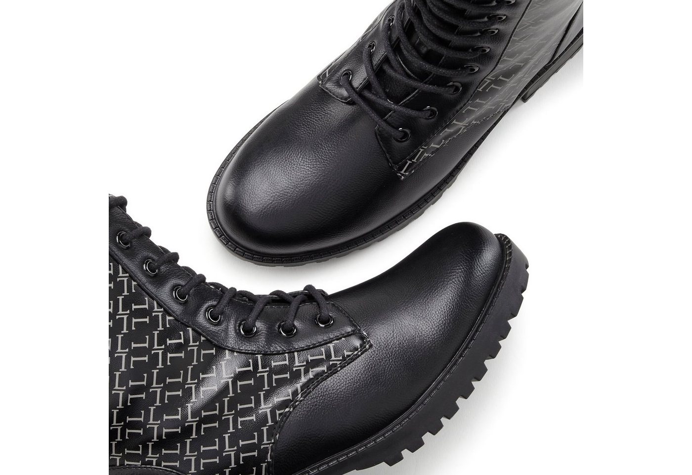 LASCANA Boots, Stiefel, Schnürboots, Stiefelette mit modischem Druck VEGAN – Bild 5 von 5