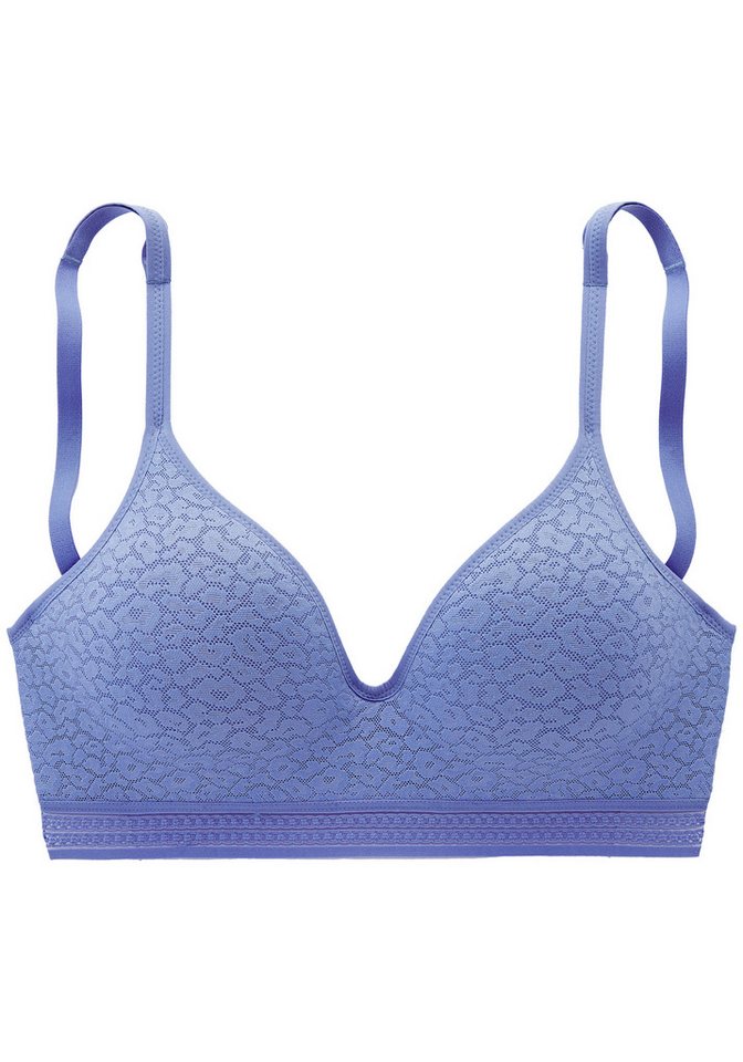 LASCANA Bralette-BH, BH ohne Bügel, Push-up-BH, Freya in Leo-Optik, bequemer BH, große Größen, Dessous – Bild 2 von 5