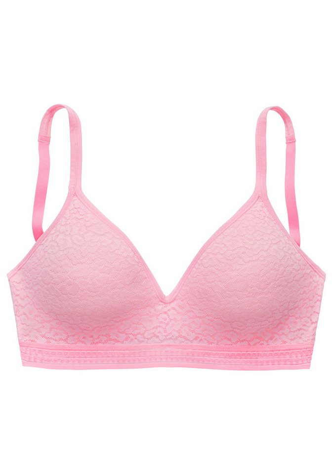 LASCANA Bralette-BH, BH ohne Bügel, Push-up-BH, Freya in Leo-Optik, bequemer BH, große Größen, Dessous – Bild 2 von 5