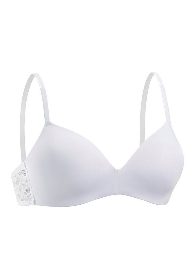 LASCANA Bralette-BH, BH ohne Bügel, T-Shirt-BH, bügelloser BH, Schalen-BH, bequemer BH, Dessous – Bild 2 von 5