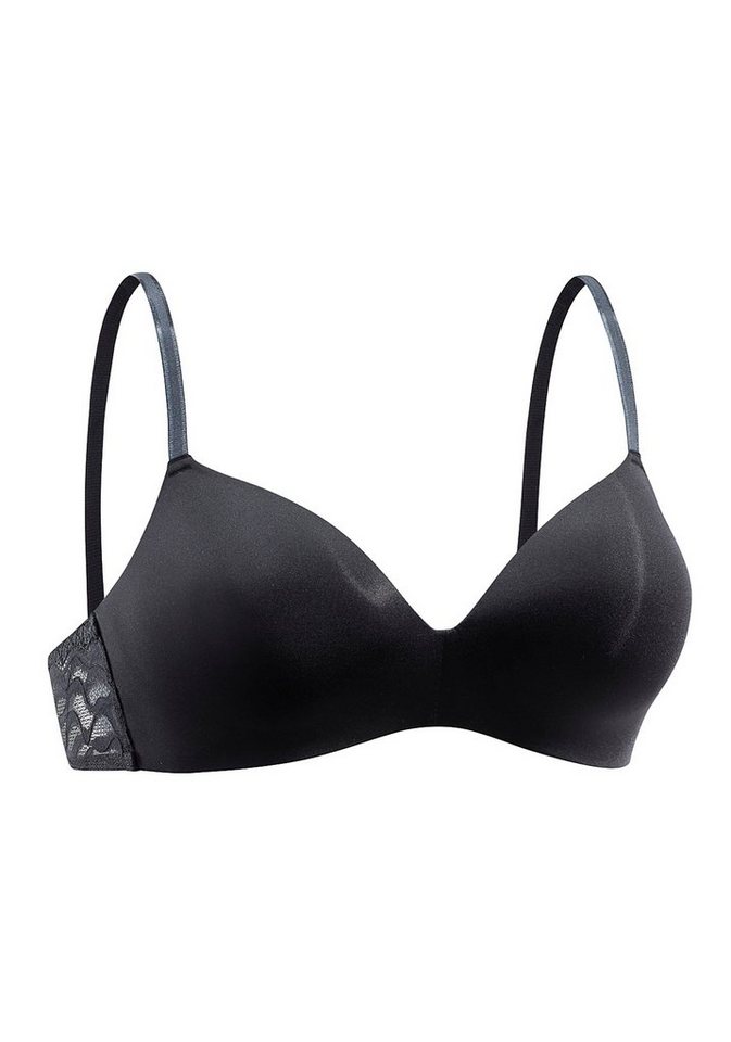 LASCANA Bralette-BH, BH ohne Bügel, T-Shirt-BH, bügelloser BH, Schalen-BH, bequemer BH, Dessous – Bild 2 von 5