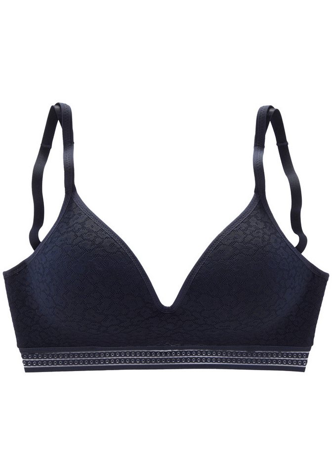LASCANA Bralette-BH, BH ohne Bügel, Push-up-BH, Freya in Leo-Optik, bequemer BH, große Größen, Dessous – Bild 2 von 5