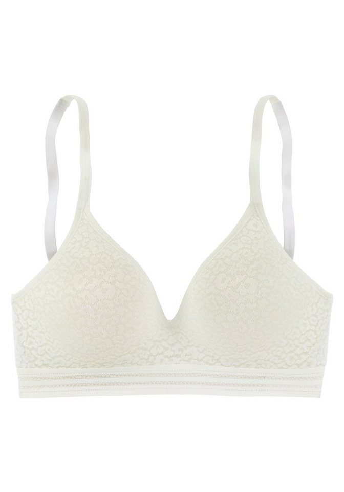 LASCANA Bralette-BH, BH ohne Bügel, Push-up-BH, Freya in Leo-Optik, bequemer BH, große Größen, Dessous – Bild 2 von 5