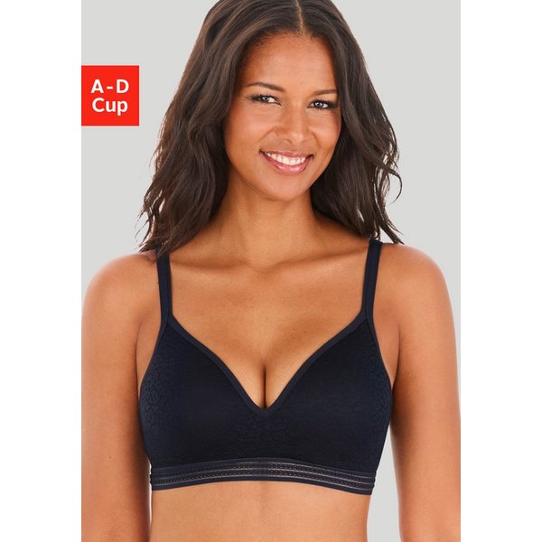 LASCANA Bralette-BH, BH ohne Bügel, Push-up-BH, Freya in Leo-Optik, bequemer BH, große Größen, Dessous