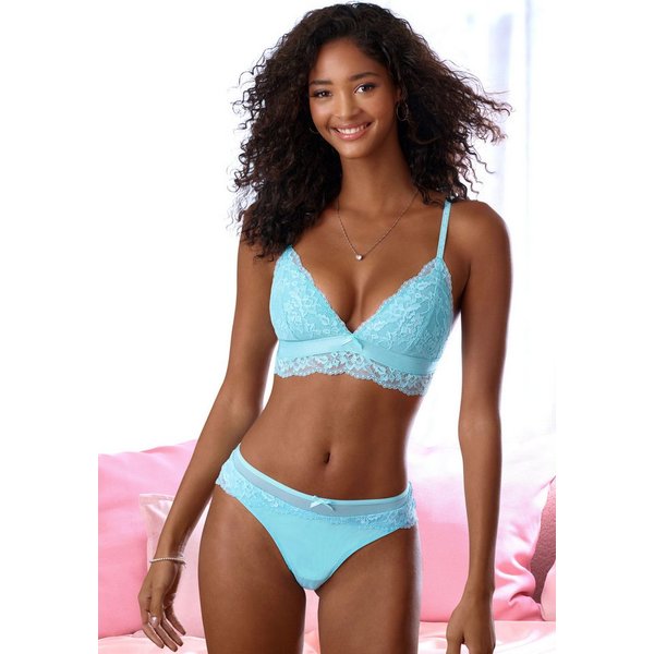 LASCANA Bralette-BH, BH ohne Bügel, Spitzen-BH mit atmungsaktiver, softer Spacer-Schale, Dessous